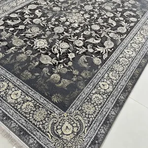 فرش افشان وینتیج 1200 شانه ذغالی طرح مدیسام